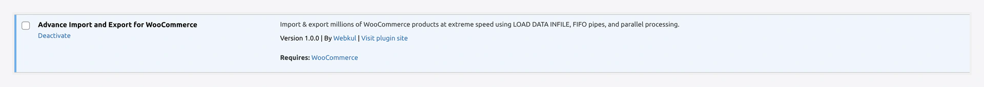 Plugin installed