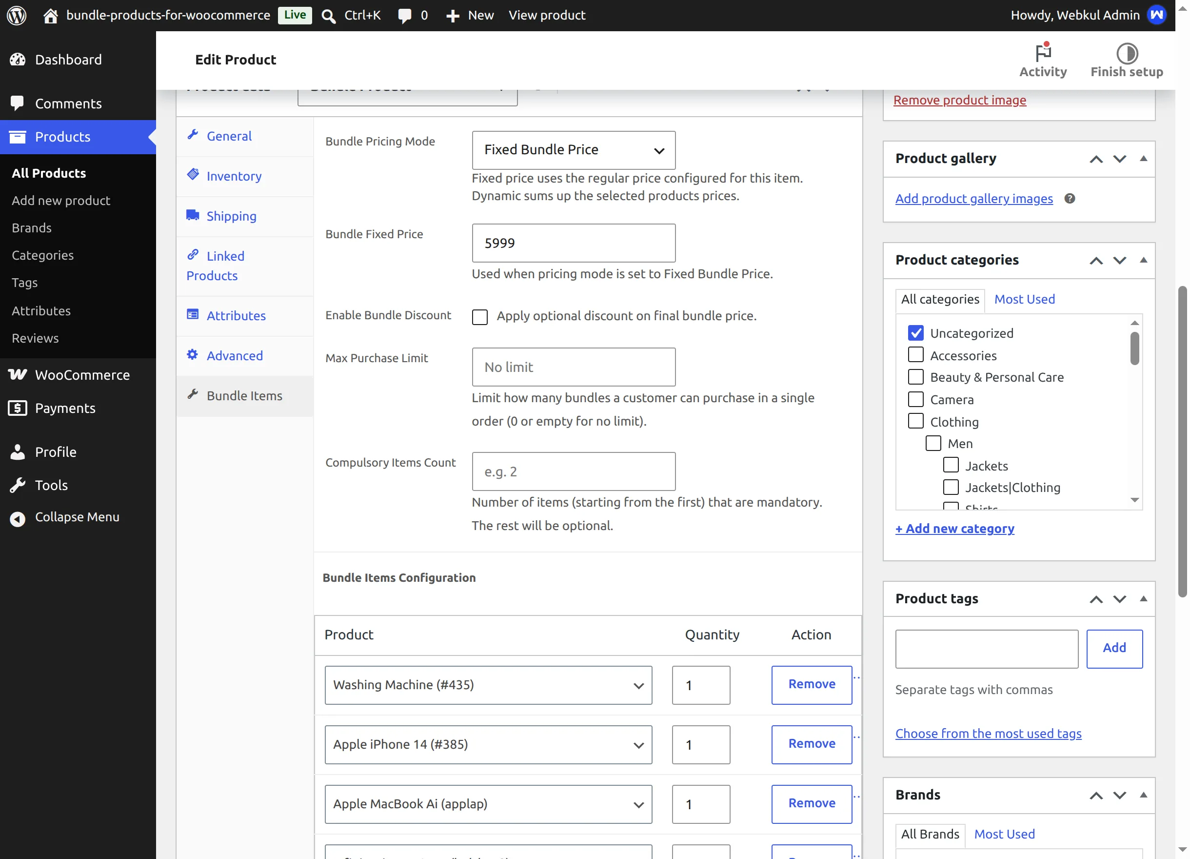 Fixed pricing mode configuration