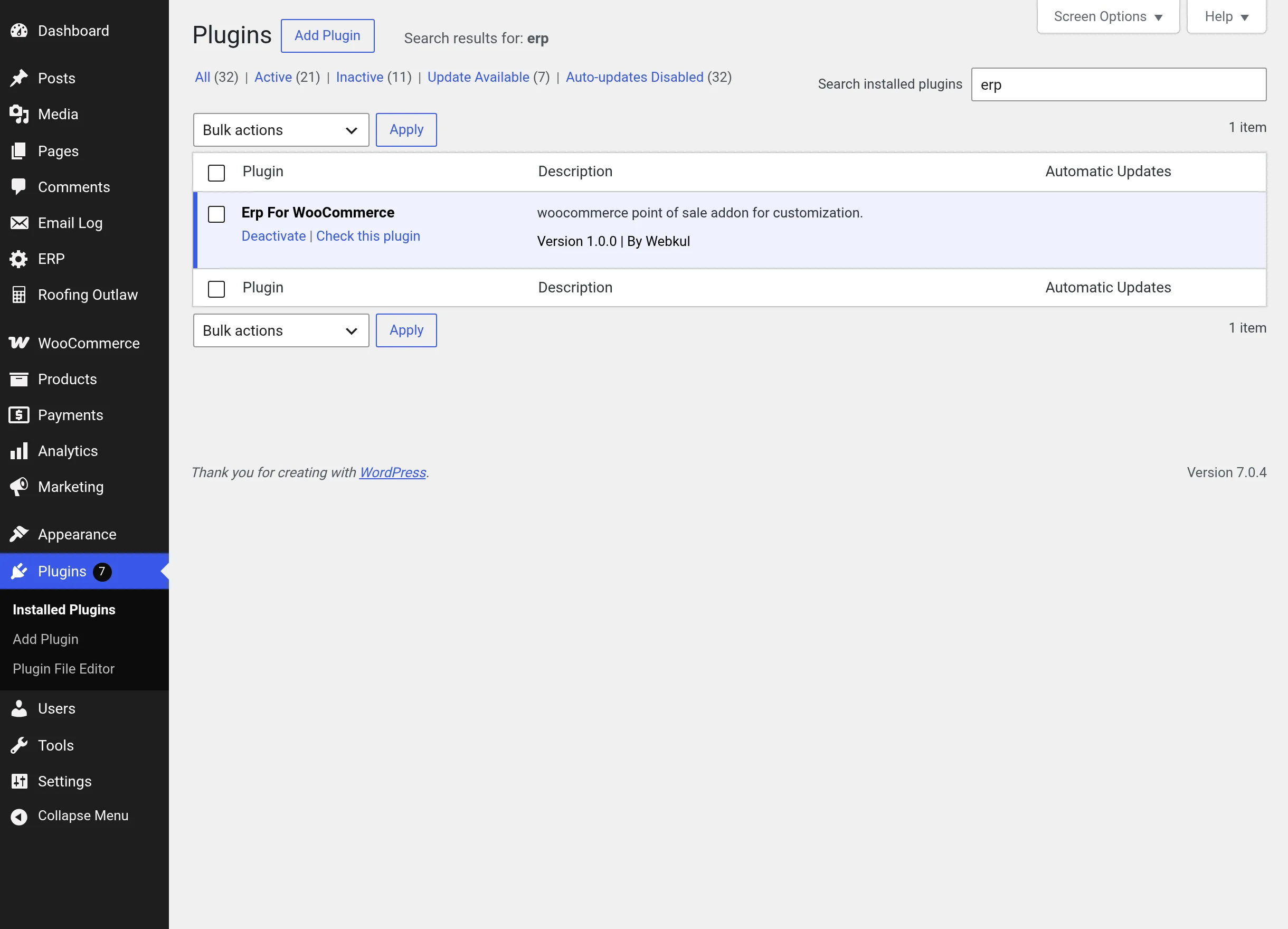 Activate the plugin