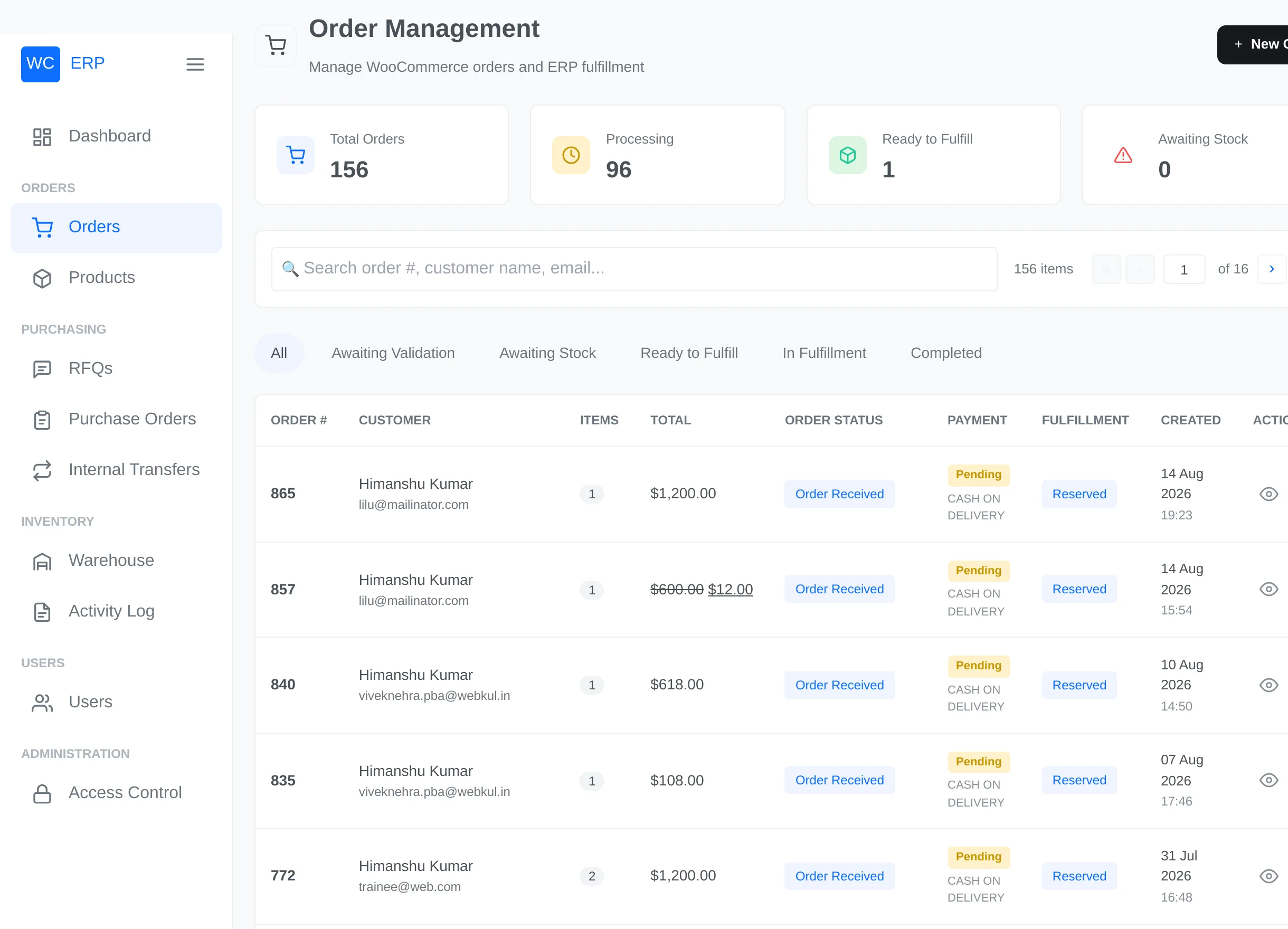 Order Management