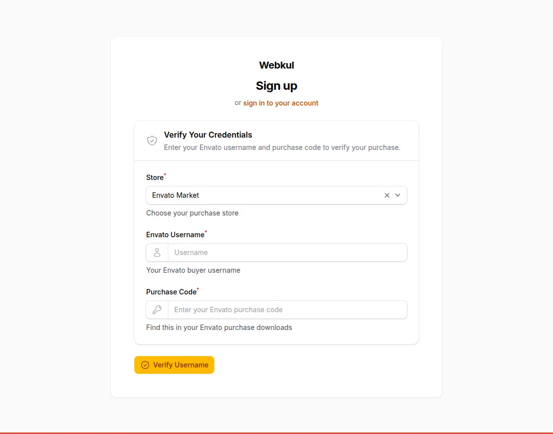 Select Envato Option