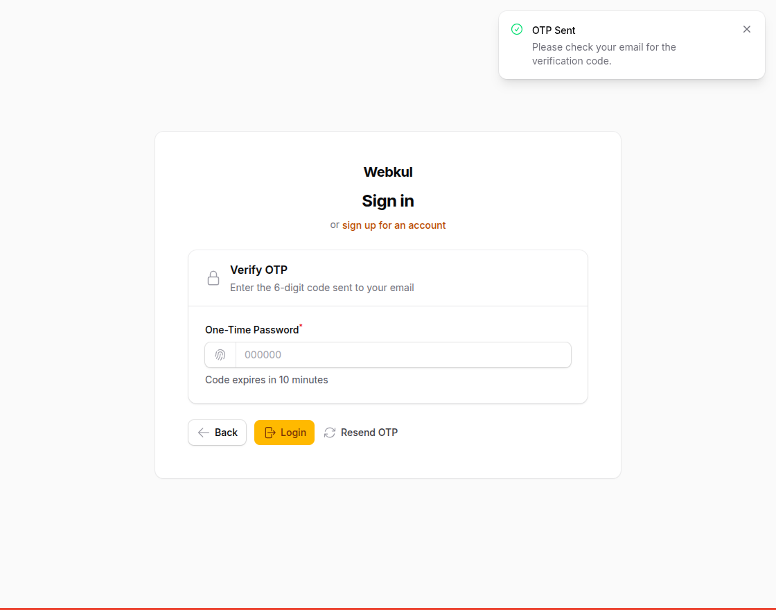 Sign In OTP Verification
