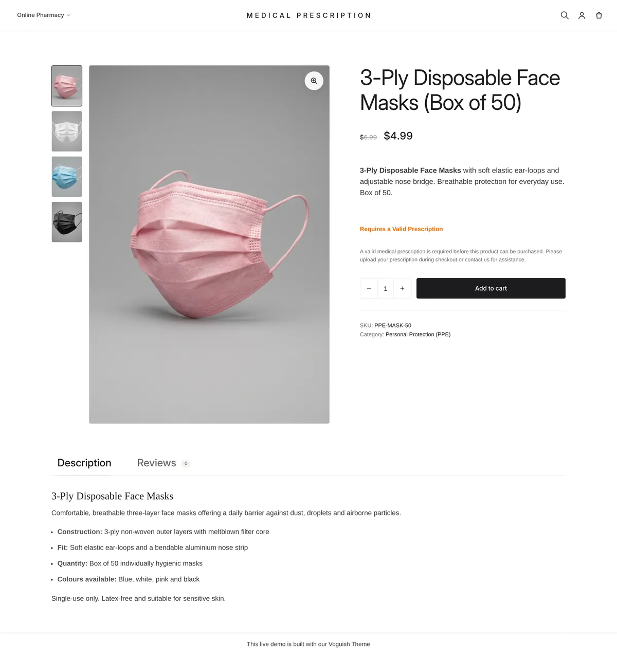 A freely purchasable product with no prescription requirement