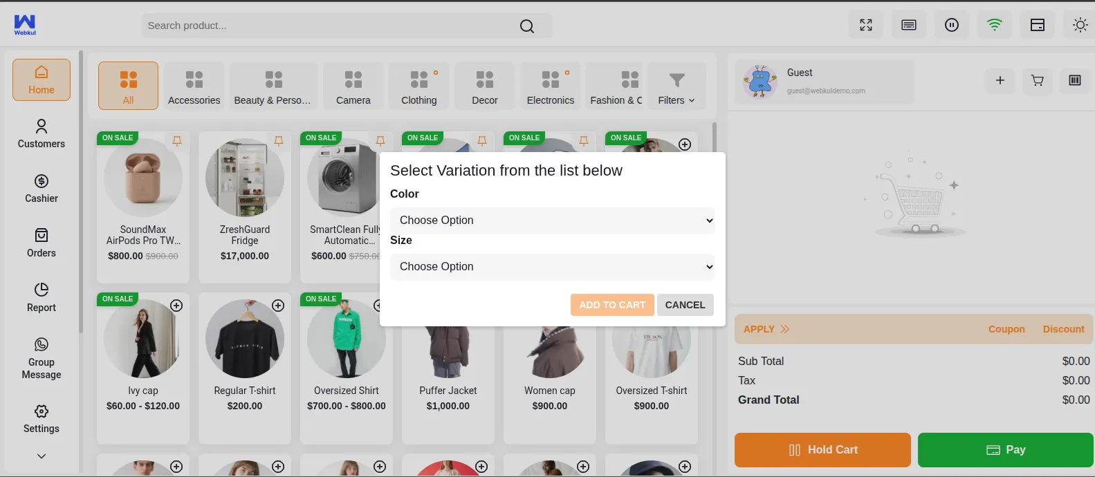 List View Layout