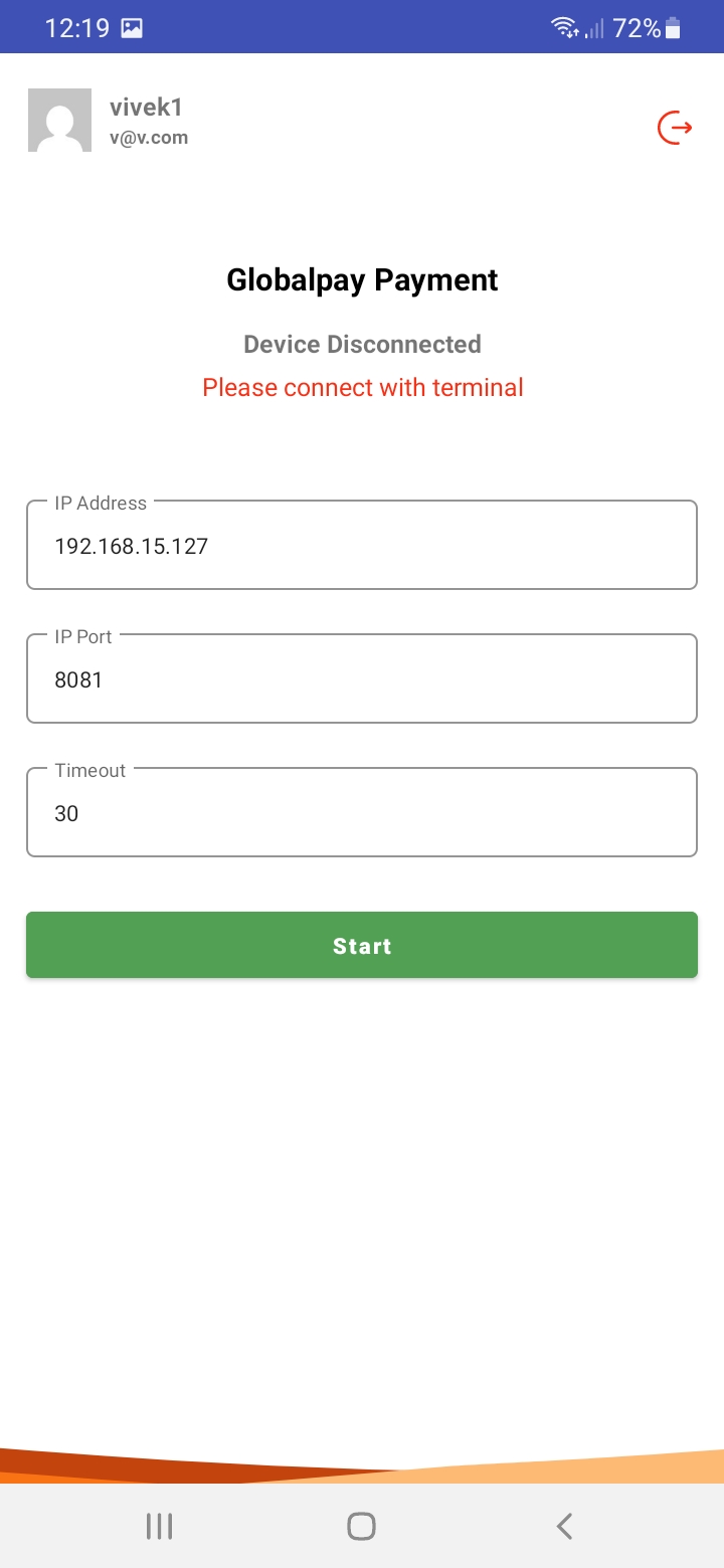 Mobile App Disconnected