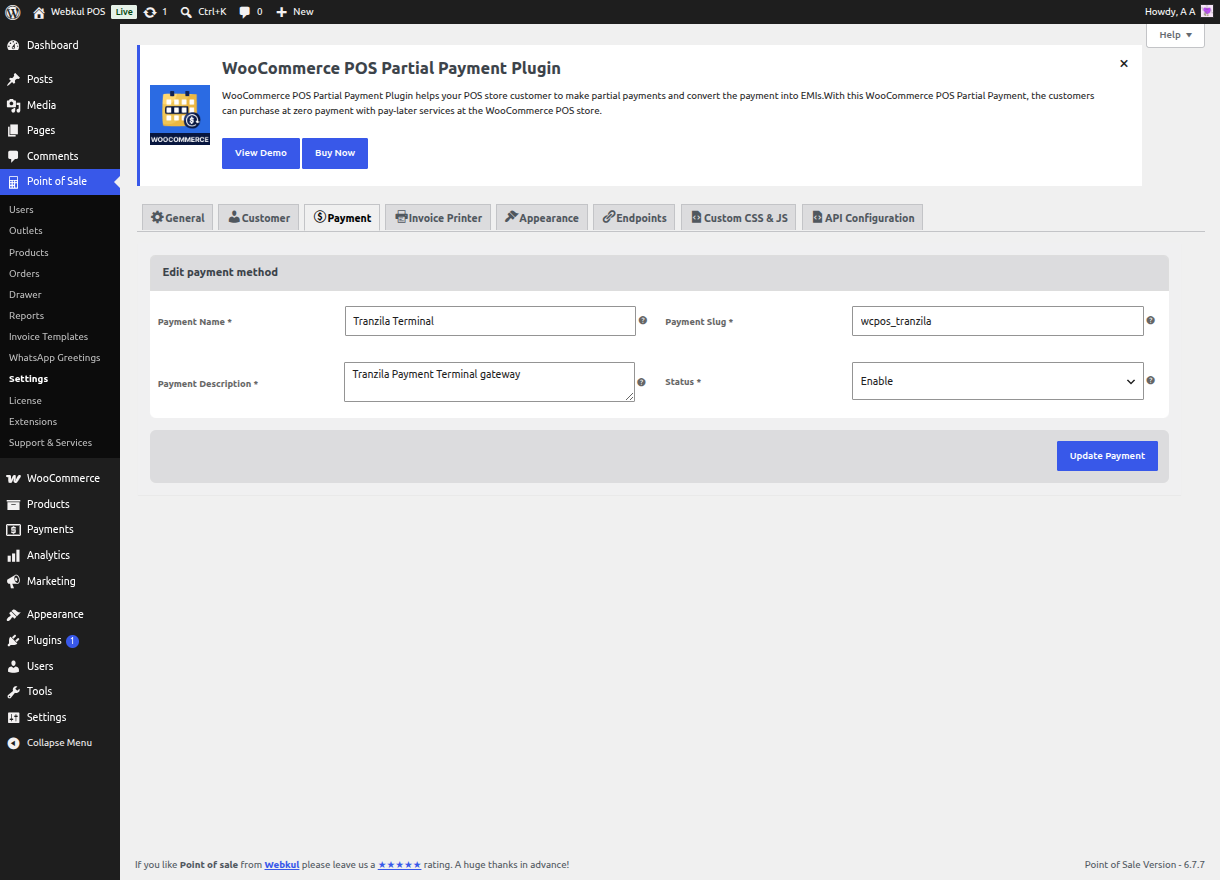 Payment Gateway Configuration