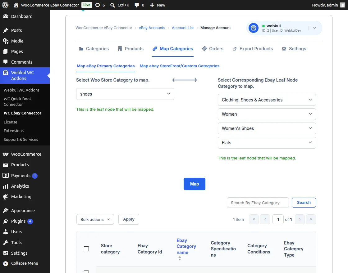 Select Sub-Categories
