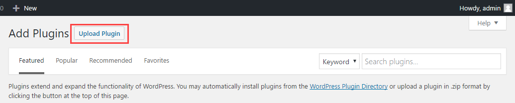 Upload Plugin
