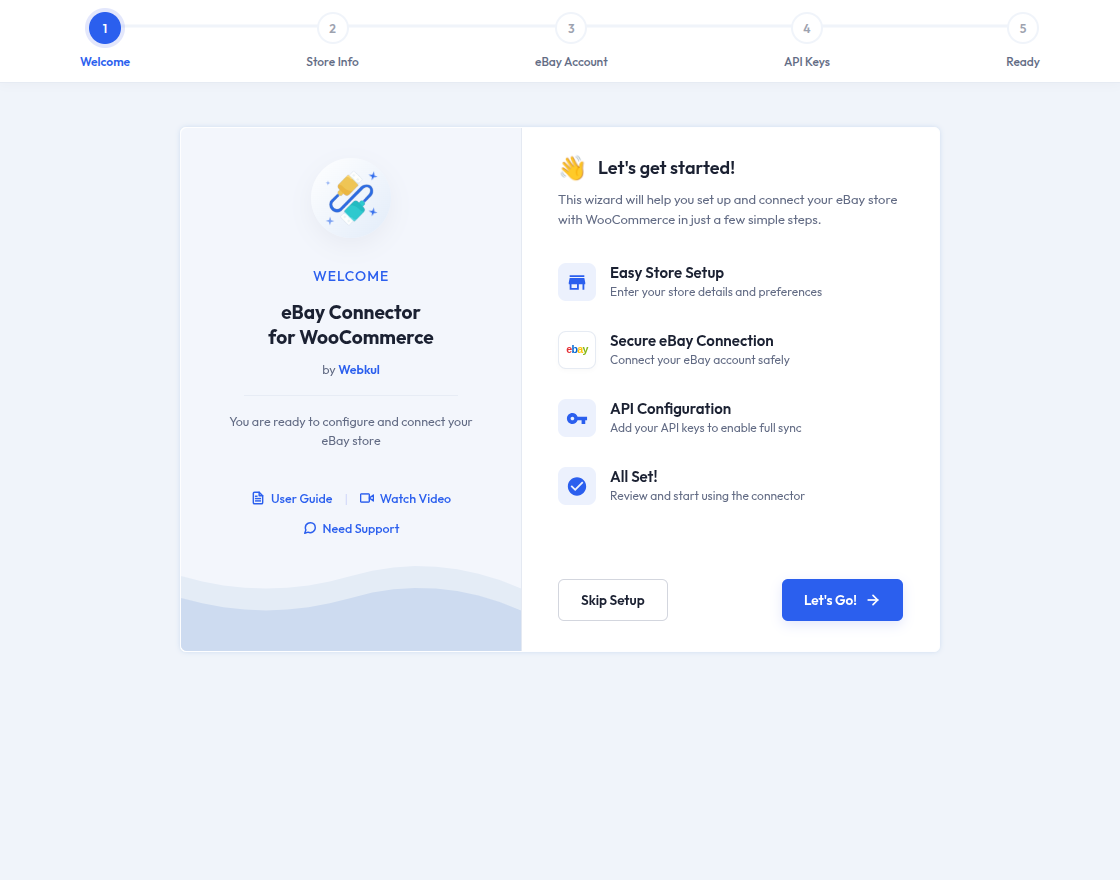 Setup Wizard Page