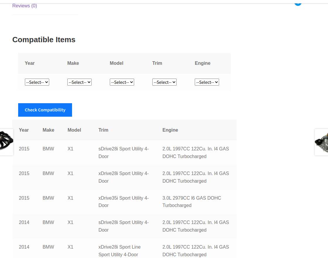 Check Compatibility Filters
