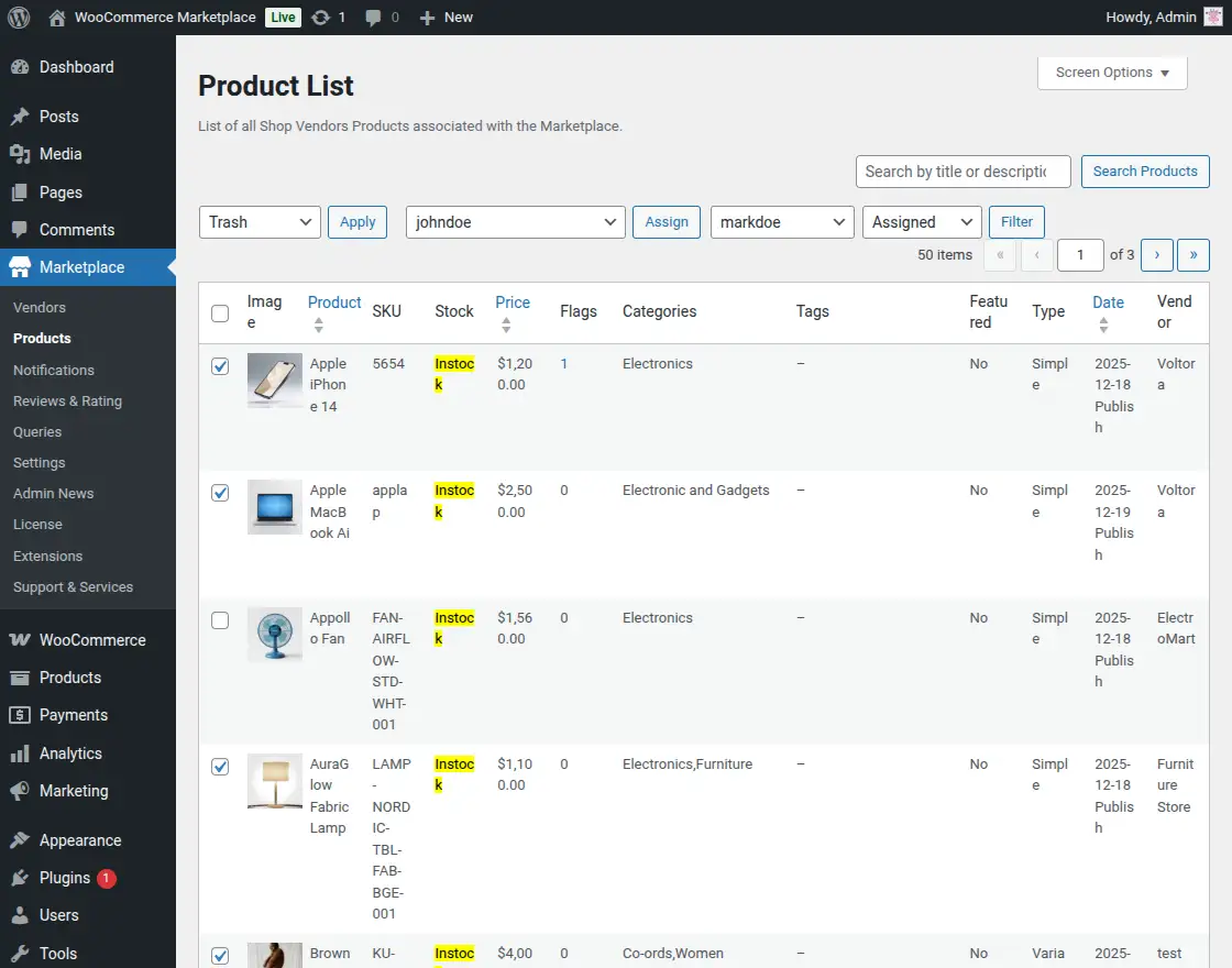 Product List – All Products