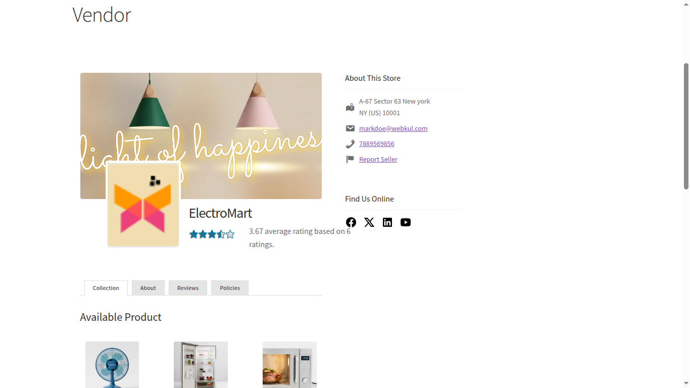 show legacy vendor profile