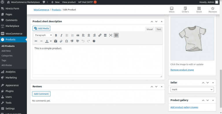 Transfer Product to Vendor