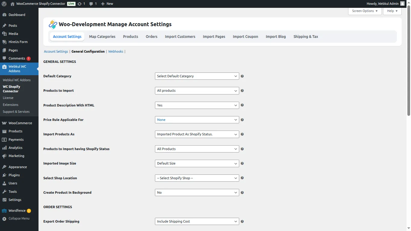 General Configuration